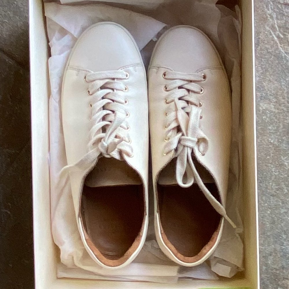 SEZANE - Iconic Jack Sneakers - Smoothe Ecru - 37 - US 6.5